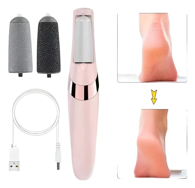 Aparelho Lixa Pés Elétrico Esfoliante Removedor De Calos Usb