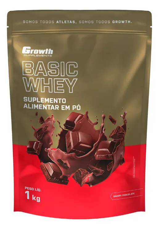 Basic Whey 1kg Growth Supplements - Chocolate