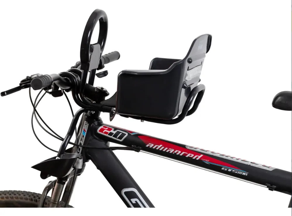 Cadeirinha Dianteira Para Bicicleta Flexbike Cor Preto Pj100pt