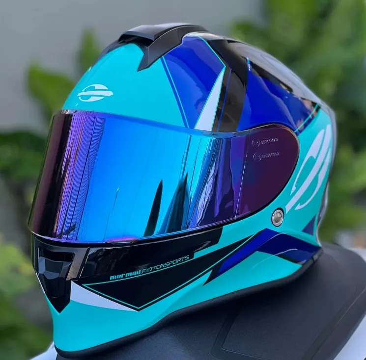 Capacete Mormaii Integral Narigueira Cinza Fosco Espelhada