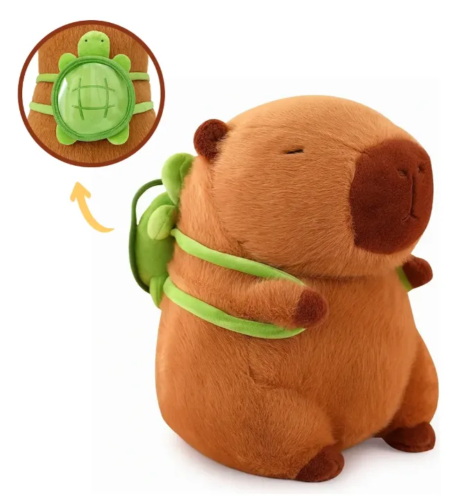 Capivara Filó Pelúcia Gigante Antialérgica Bichinho De Pelúcia Macio Brinquedo Infantil E Adulto Decoração Quarto Presente Criativo Confortável Seguro Alta Qualidade Brasiliana Tech
