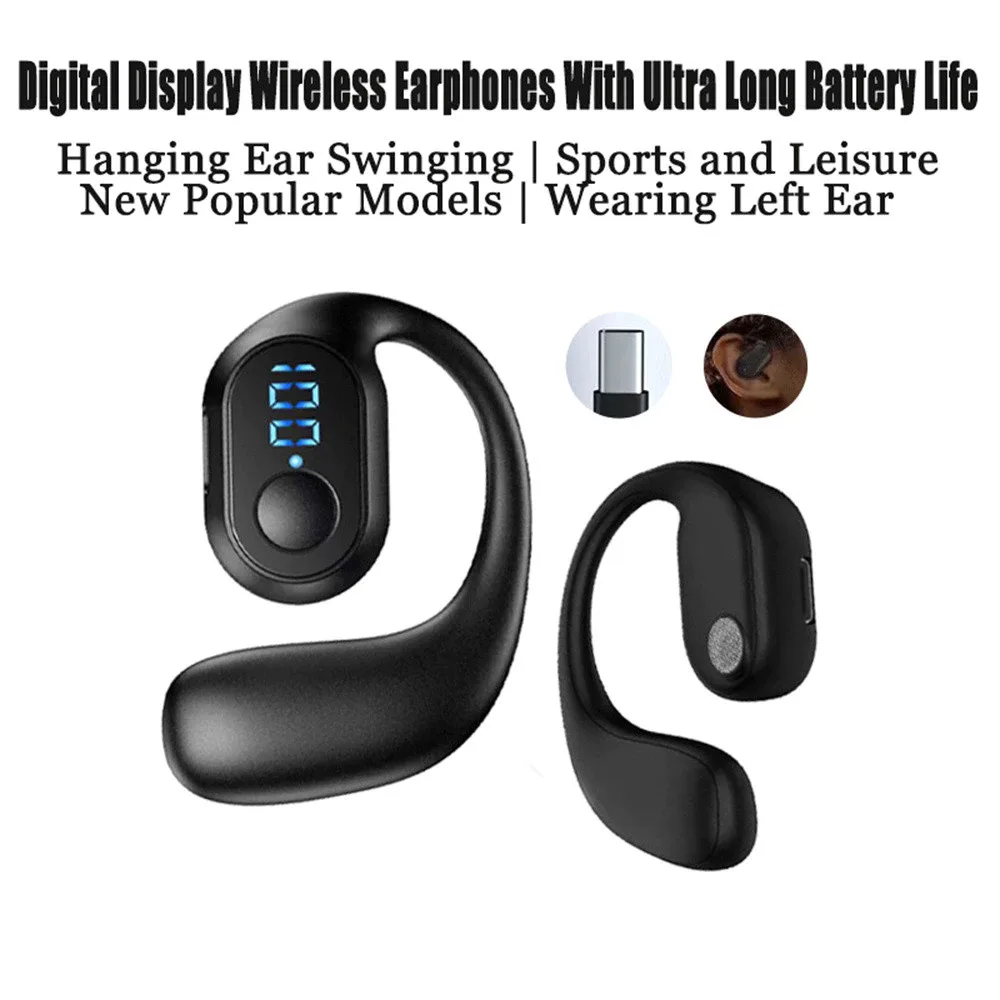 Compre 1 e leve 1 grátis Fone de Ouvido Bluetooth Sem Fio Mono à Prova d'Água com Microfone e Longa Duração de Bateria