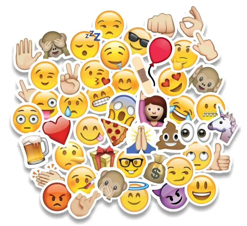 Imãs De Quadro Magnético Emoji Sortidos - 50 Unid