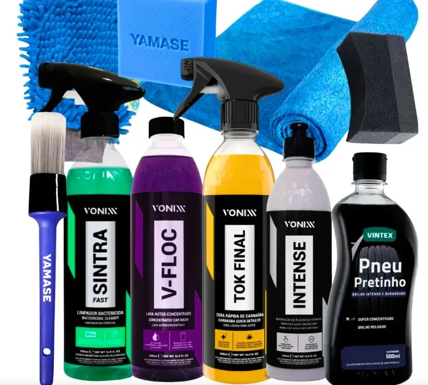 Kit Lavagem Shampoo Cera Tok Final Intense Sintra Fast Vonix