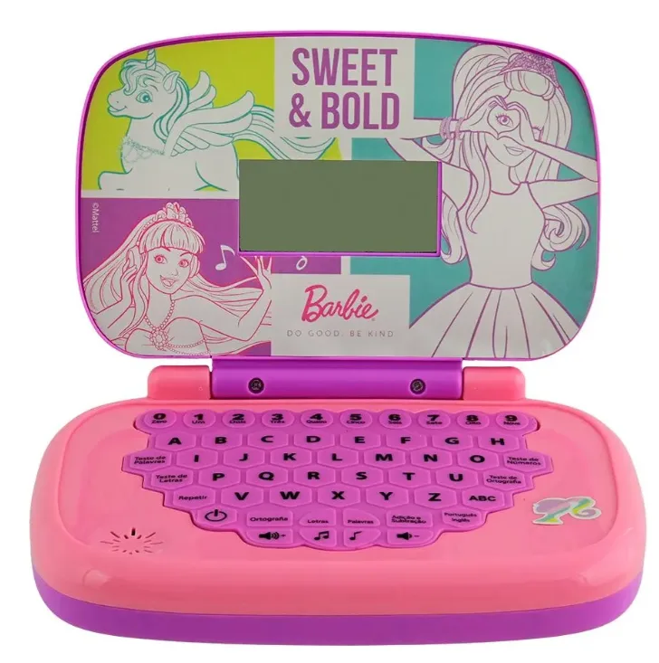 Laptop Infantil Educativo Bilíngue Barbie Candide