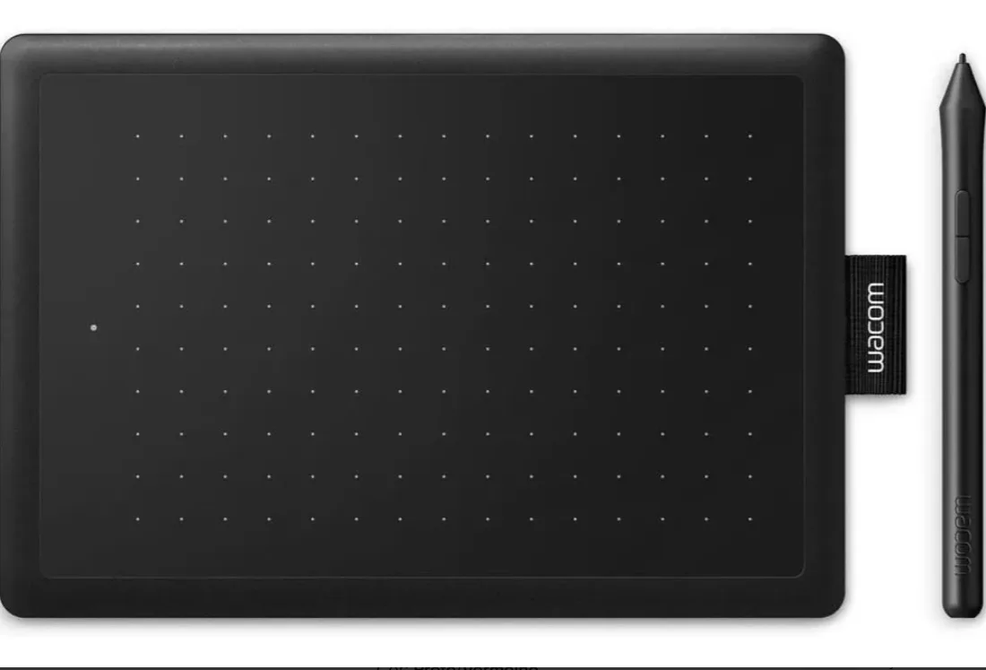 Mesa Digitalizadora One By Wacom CTL472, Pequena, Cor Preto e Vermelho