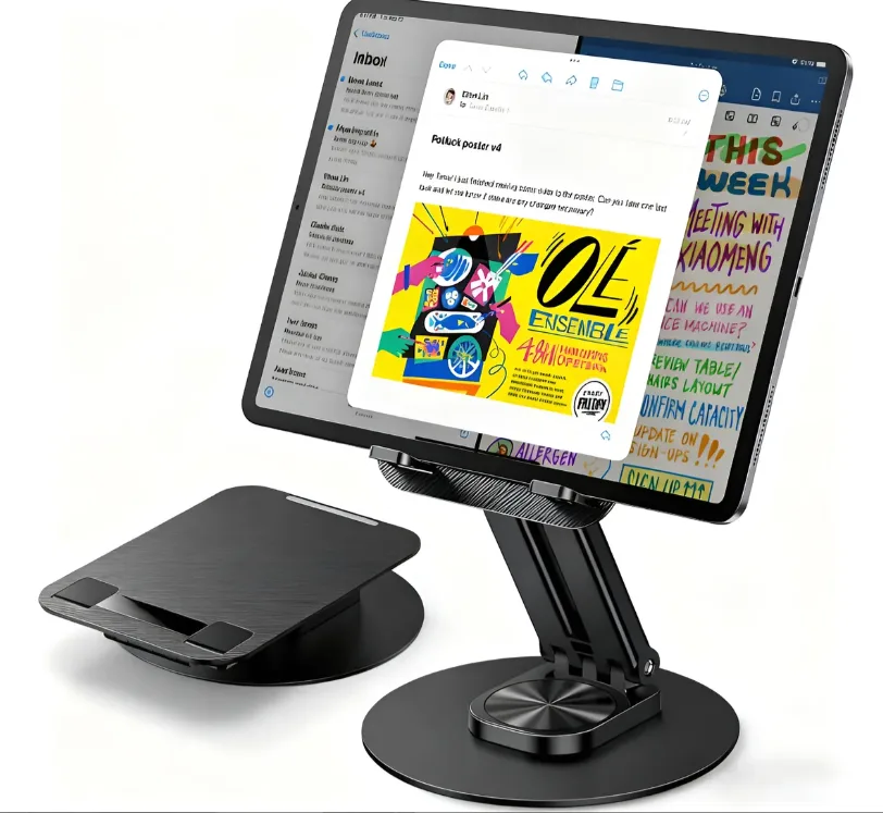 Suporte Mesa Para iPad E Tablet Ajustável Gira 360°