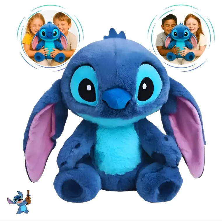 Urso Pelúcia Stitch 25cm Peludinho Antialérgico Premium Brinquedo Criativo