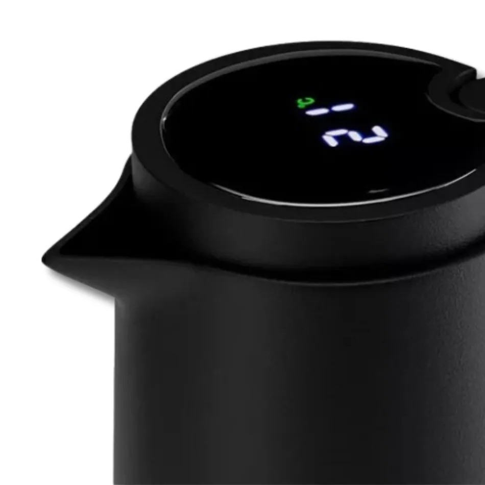 (COM Termômetro Digital) Jarro Garrafa Térmica 1L - Preto | Shopee Brasil