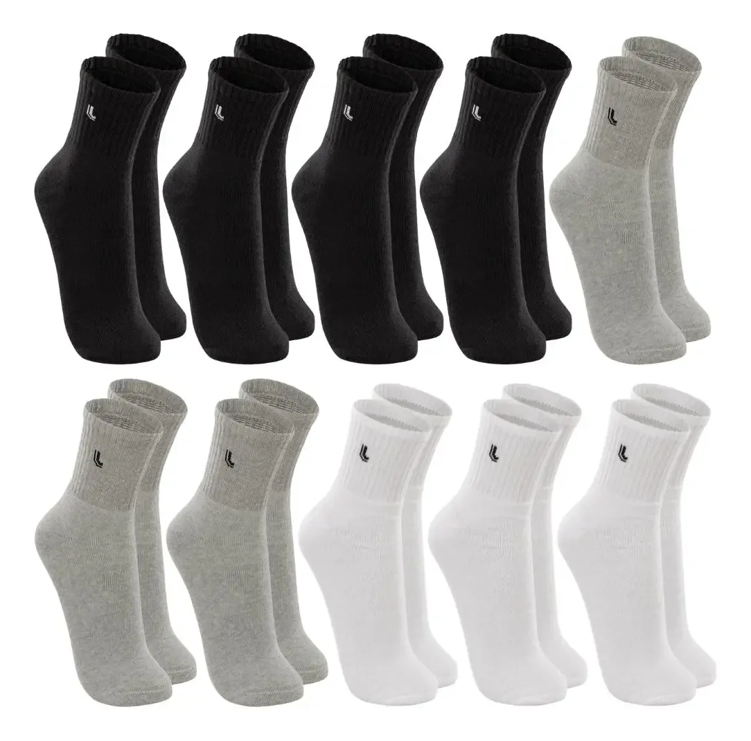 Kit 10 Pares Meia Lupo Original Masculina Cano Médio Algodão