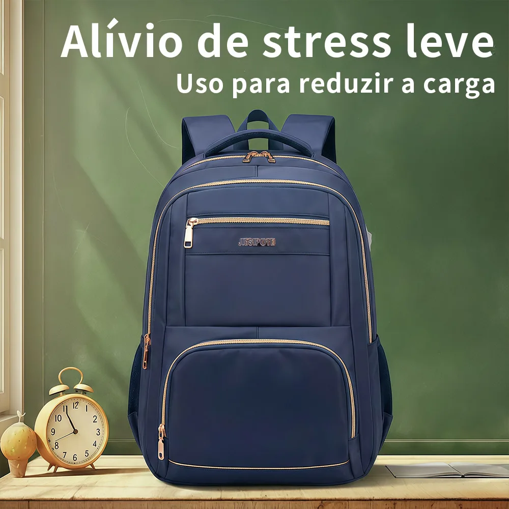 Mochila de viagem Resistente Mochila Escolar Para Estudante Feminina Casual SACOS de ombro Conforto não puxar o ombro